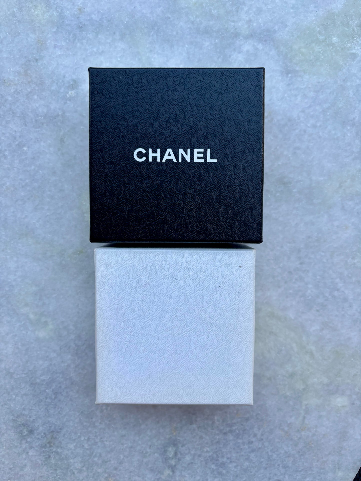 Chanel Gold Plated No 5 Perfume Bottle Ring with Box