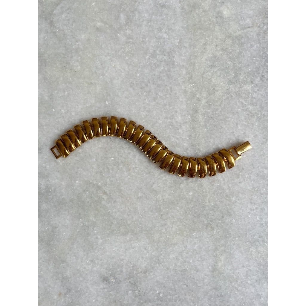 Napier Gold Plated Articulated Link Bracelet