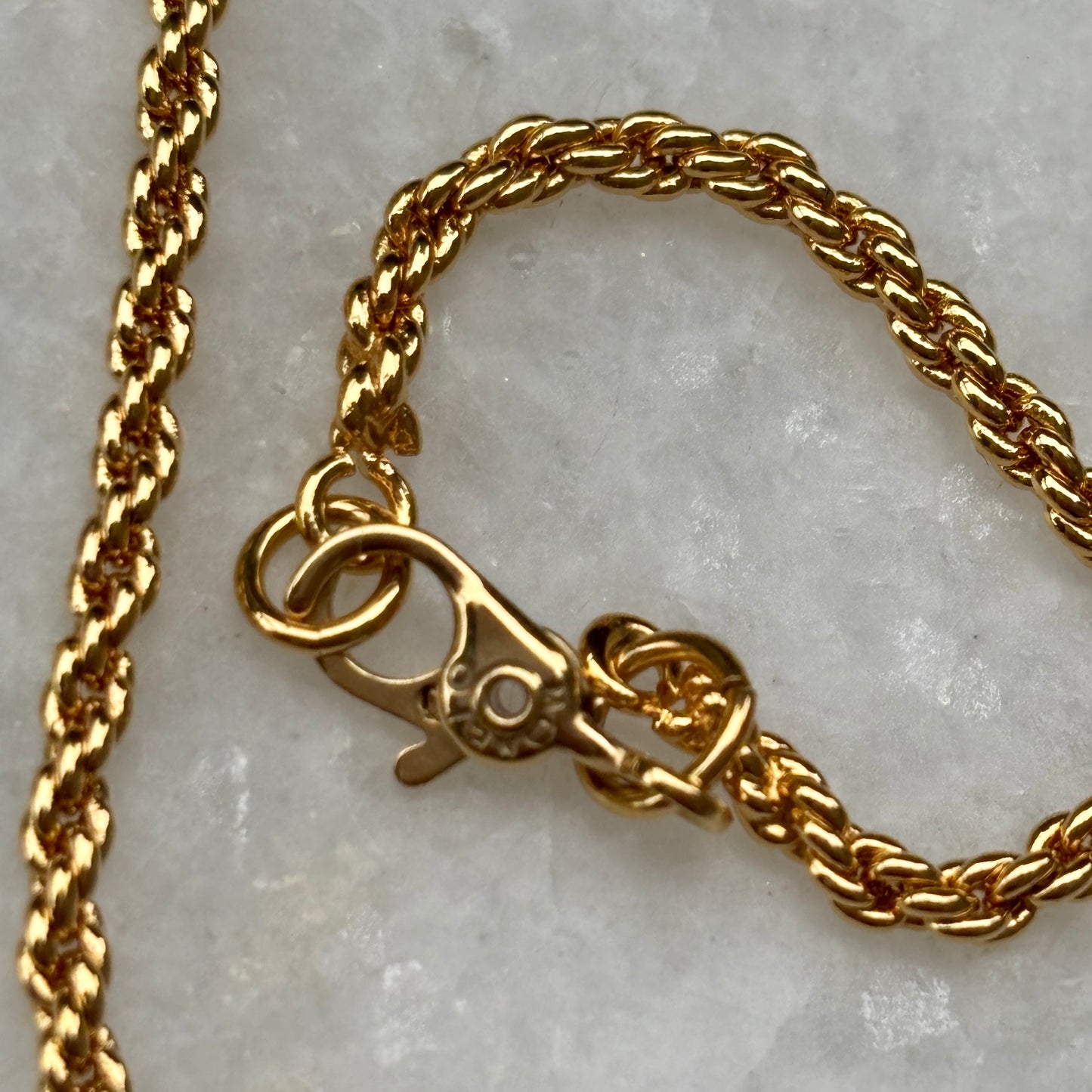 Monet Gold Plated Swirl Cursive Stylised Heart Necklace