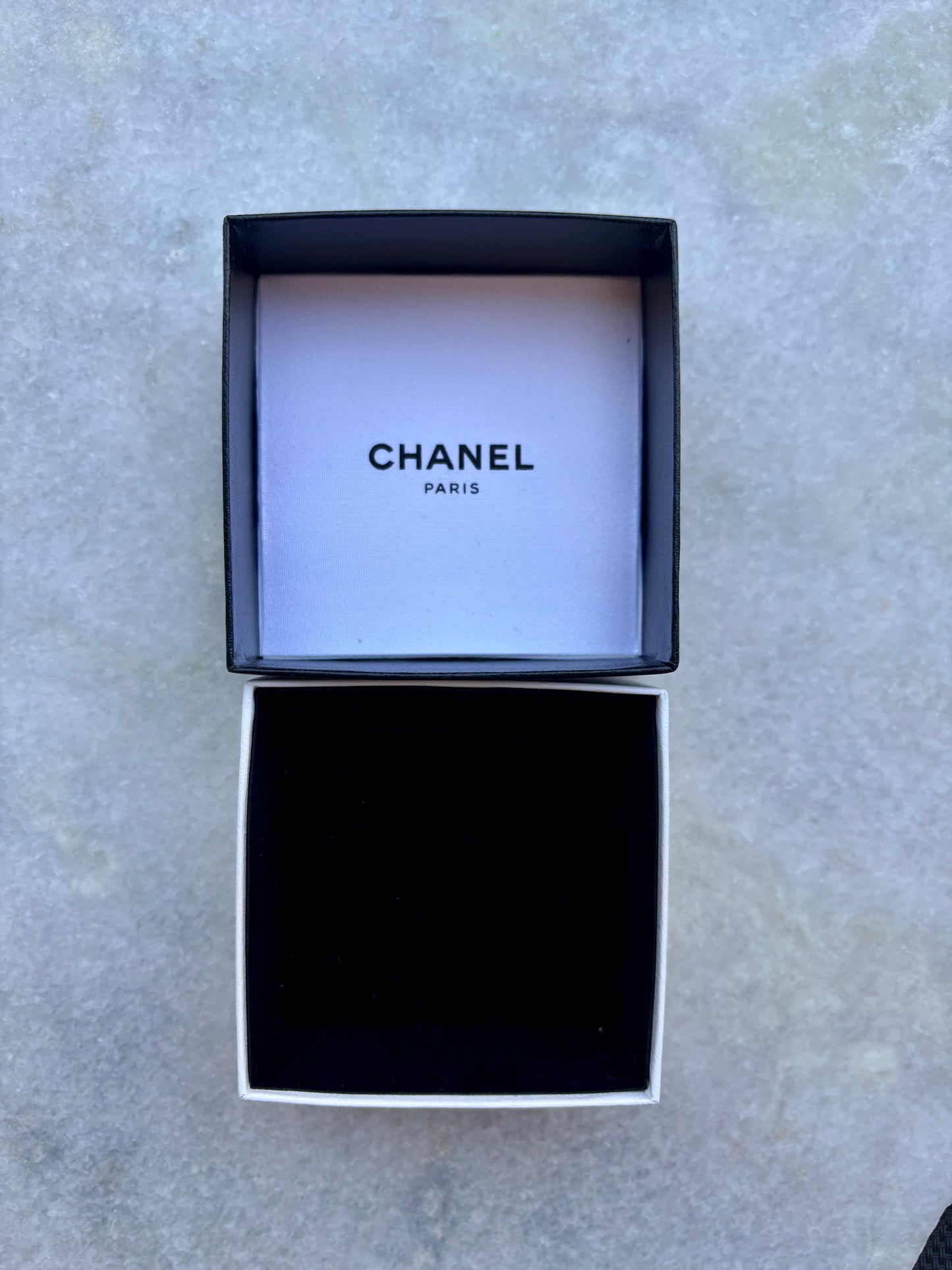 Chanel Gold Plated No 5 Perfume Bottle Ring with Box