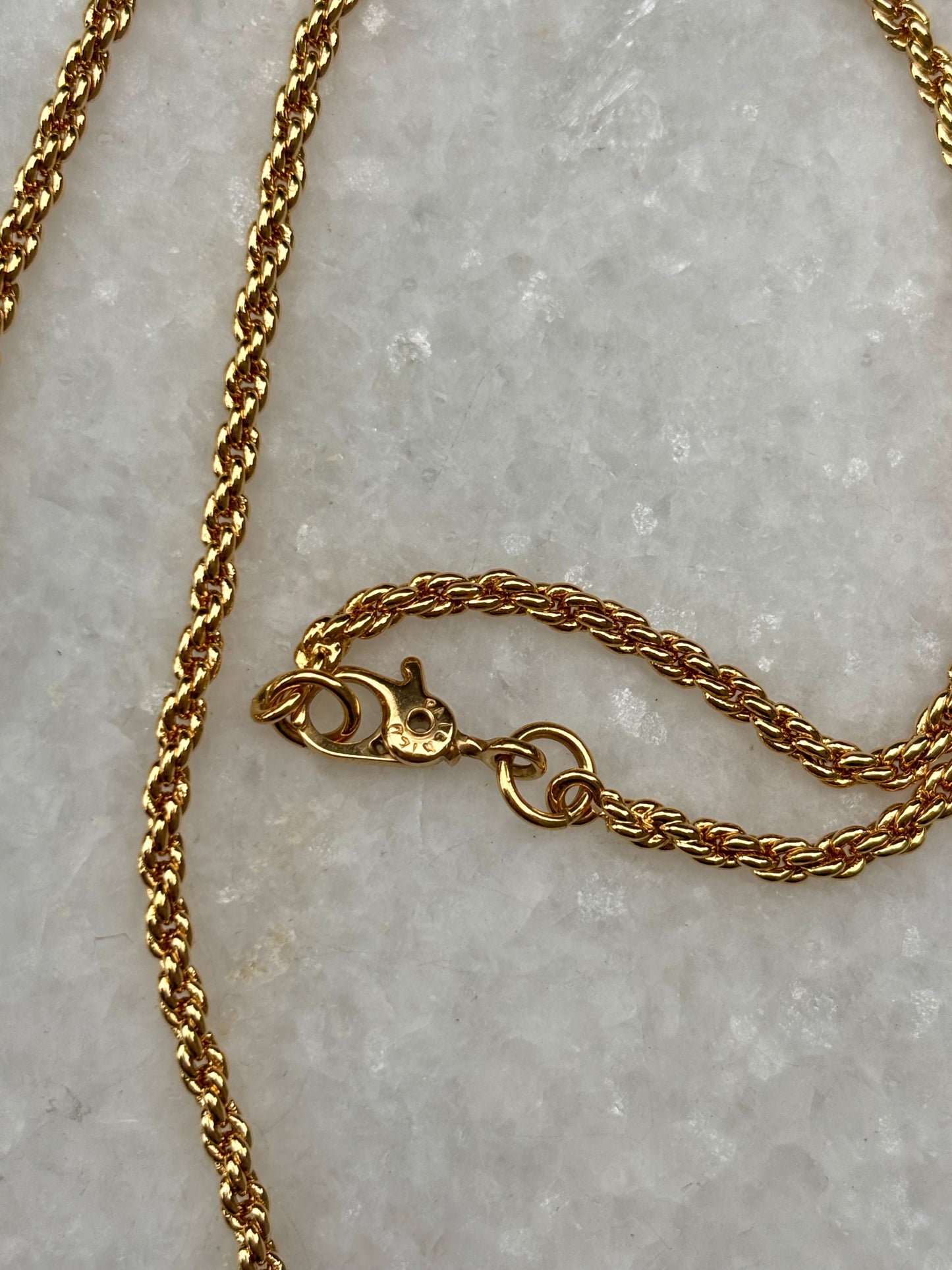 Monet Gold Plated Swirl Cursive Stylised Heart Necklace