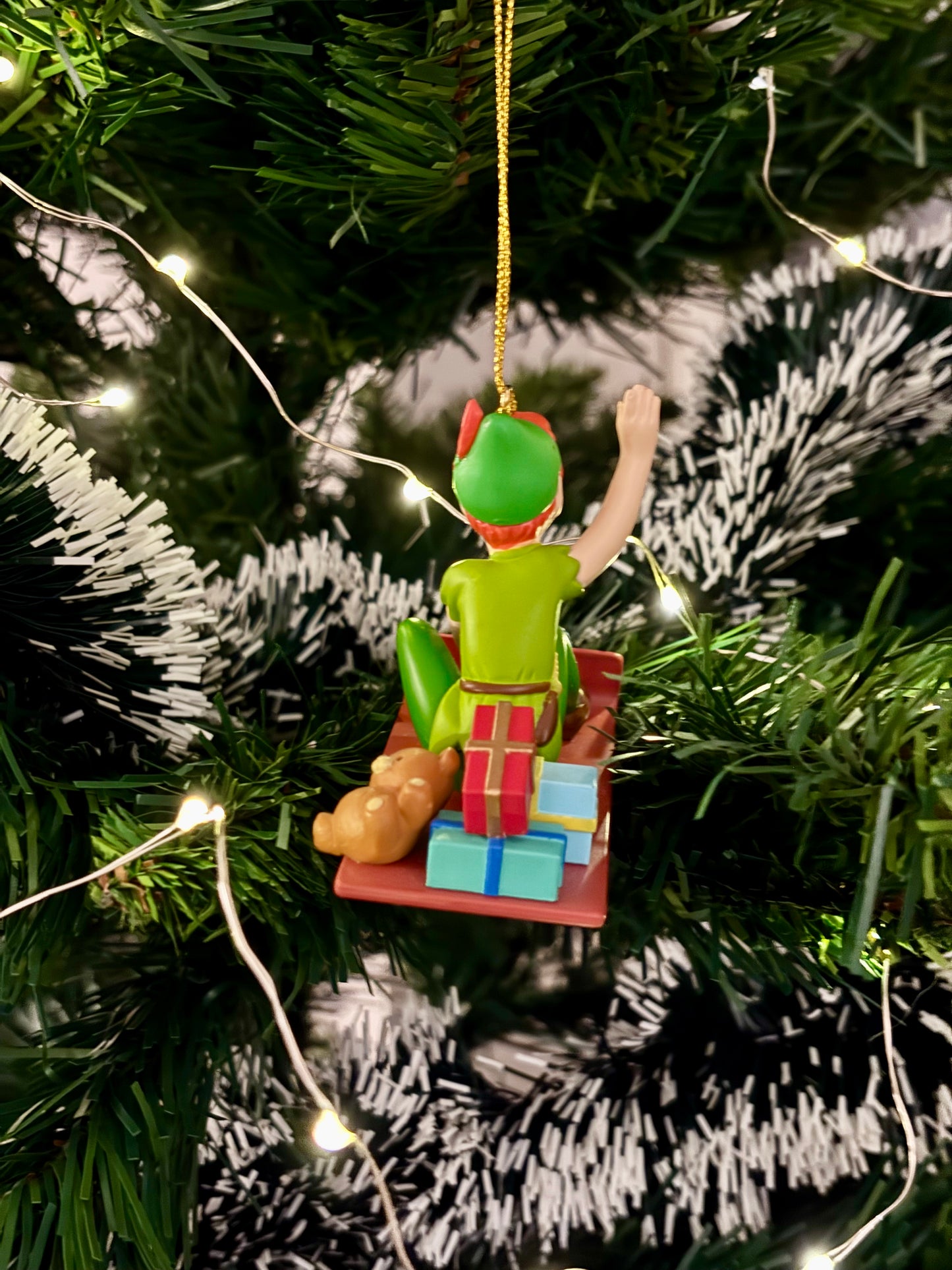 Peter Pan on Sledge Christmas Decoration