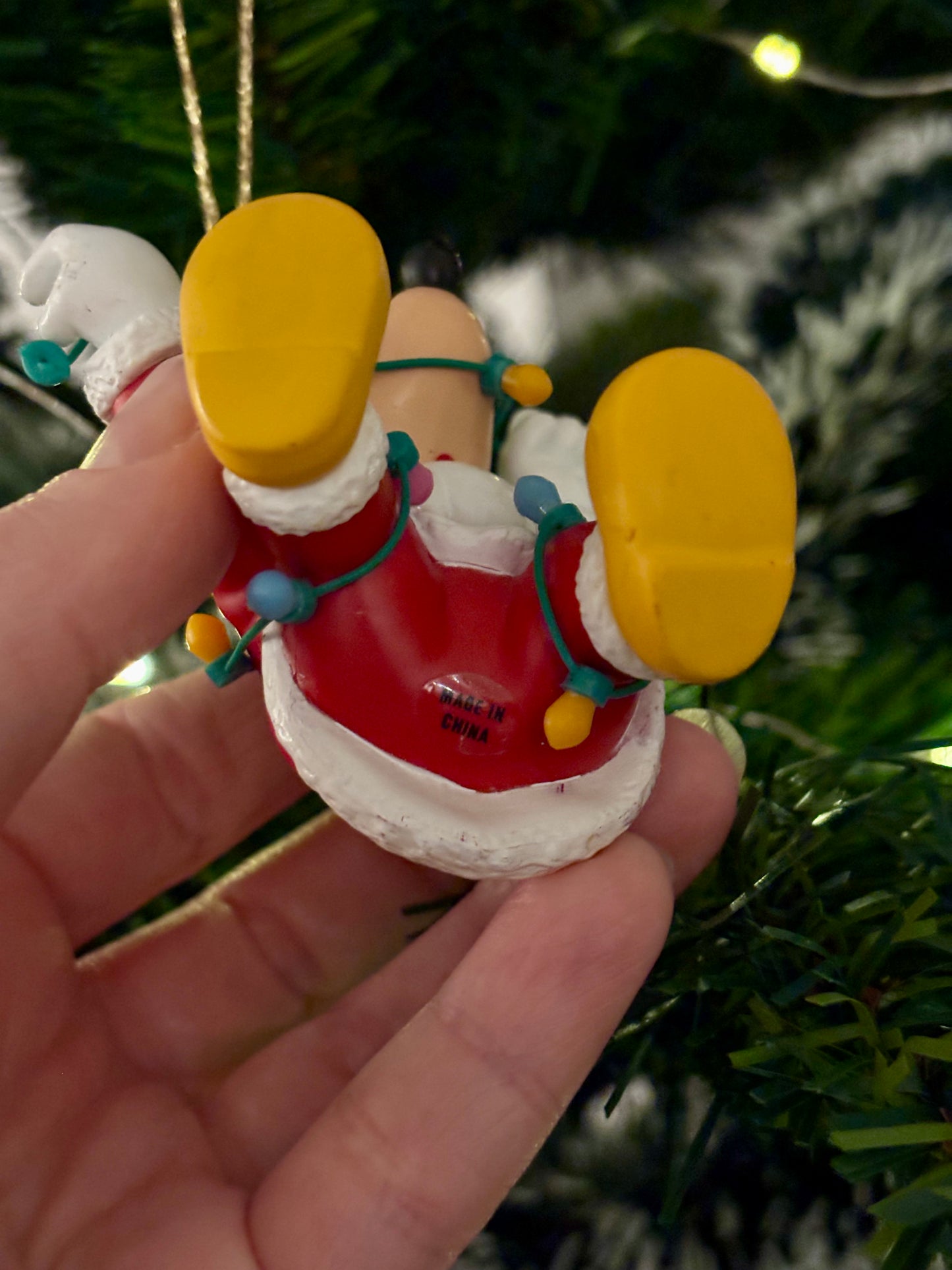 Mickey Mouse with Tangled Lights Christmas Decoration