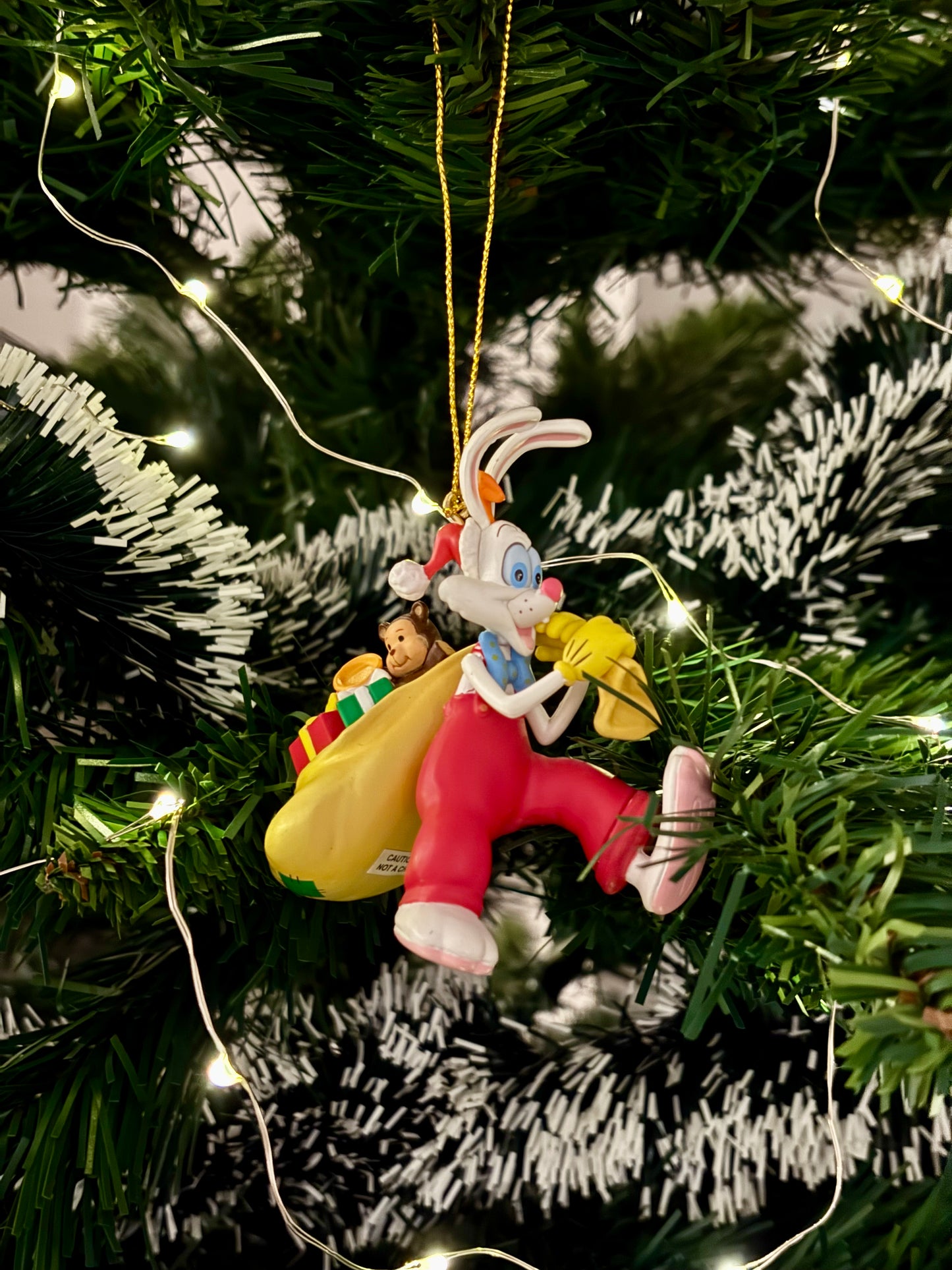 Roger Rabbit with Presents Sack Christmas Decoration