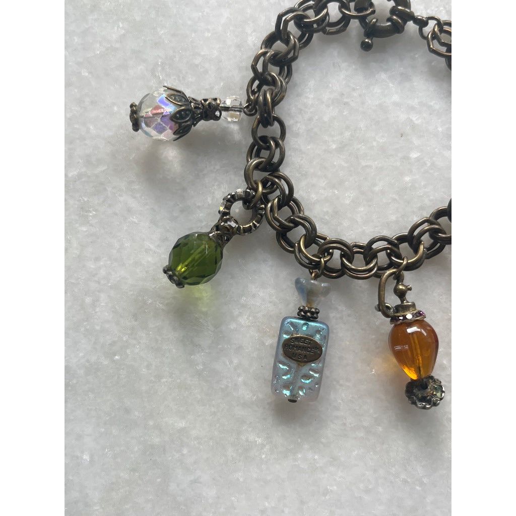 Sweet Romance Perfume Bottle Charm Bracelet