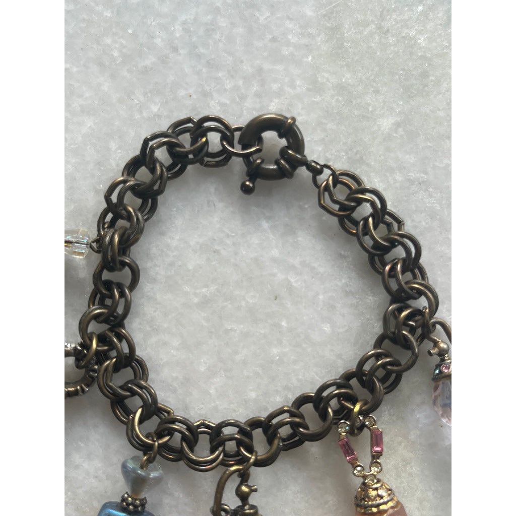 Sweet Romance Perfume Bottle Charm Bracelet