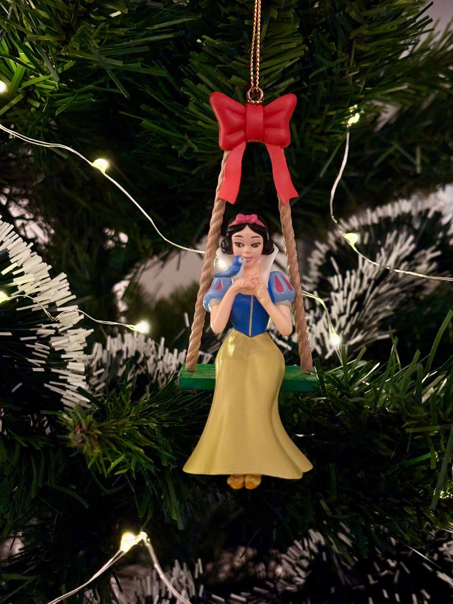 Snow White on Swing Christmas Decoration