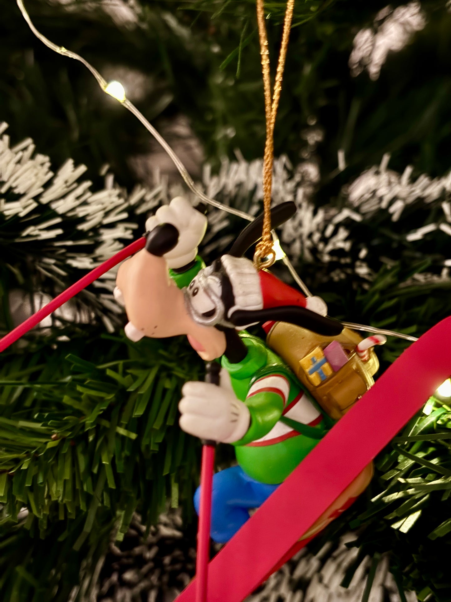 Skiing Goofy Christmas Decoration