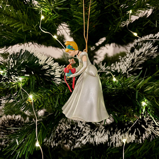 Cinderella with Jaq Jaq Christmas Decoration