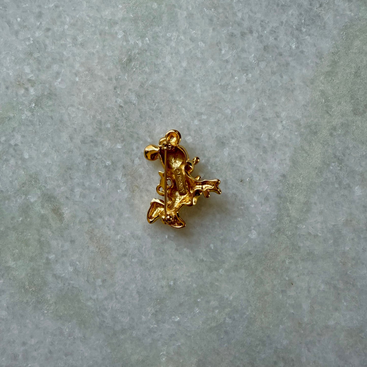 Vintage Minnie Mouse Gold Plated Small Brooch