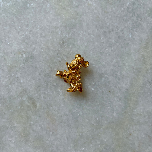 Vintage Minnie Mouse Gold Plated Small Brooch
