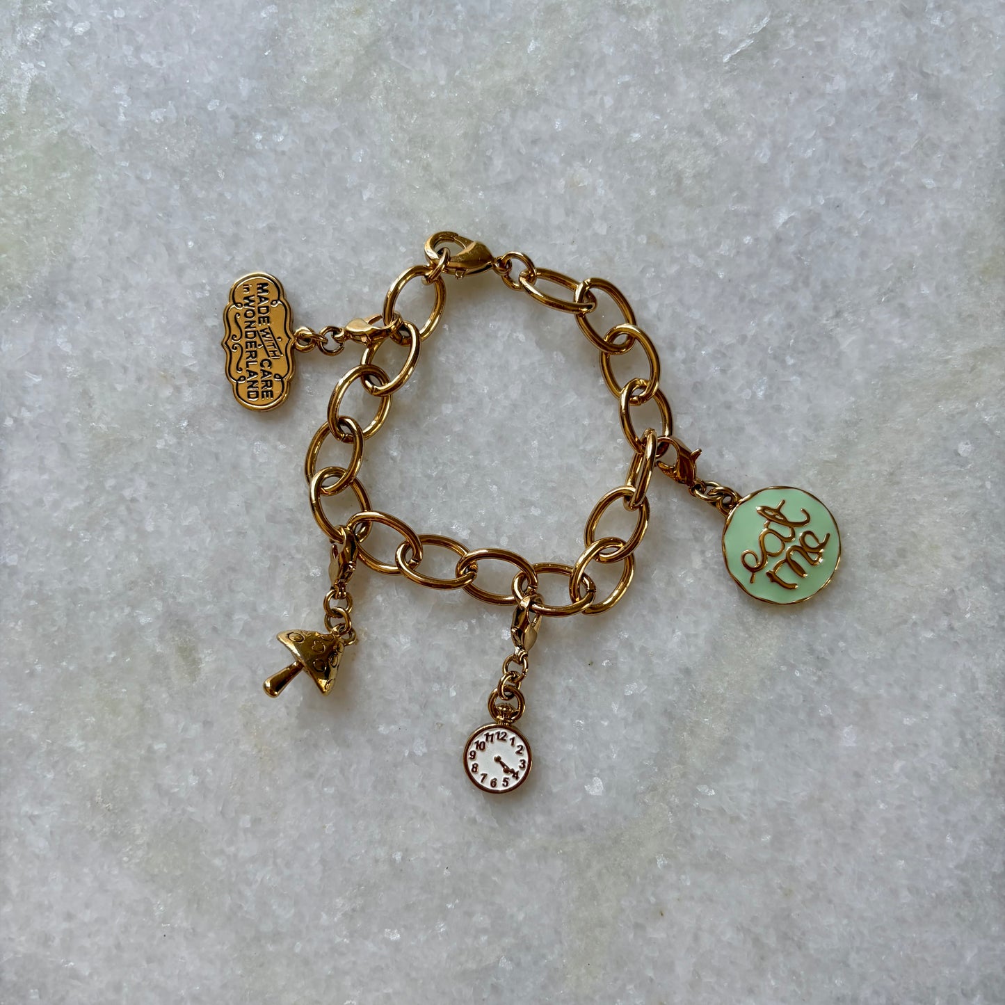 Disney Couture Alice in Wonderland Charm Bracelet