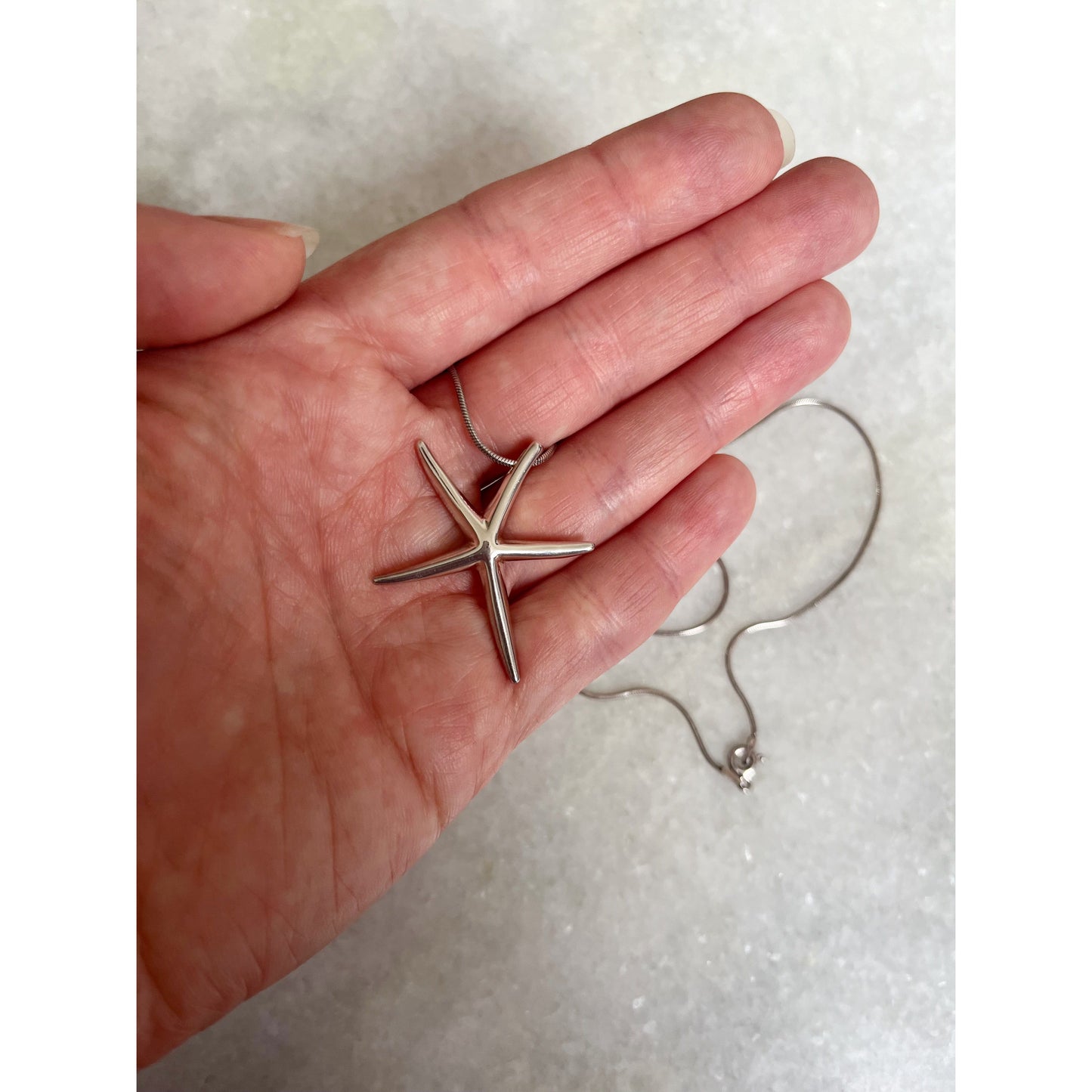 Sterling Silver Starfish Necklace