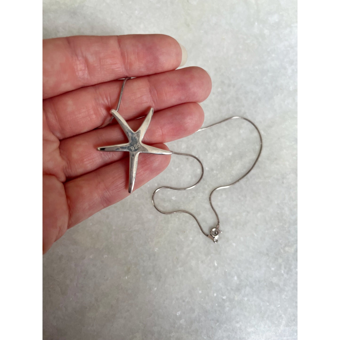 Sterling Silver Starfish Necklace