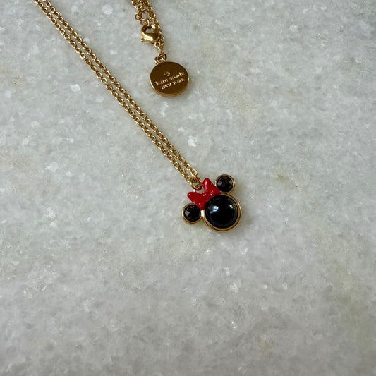 Kate Spade x Disney Minnie Mouse Pendant Necklace