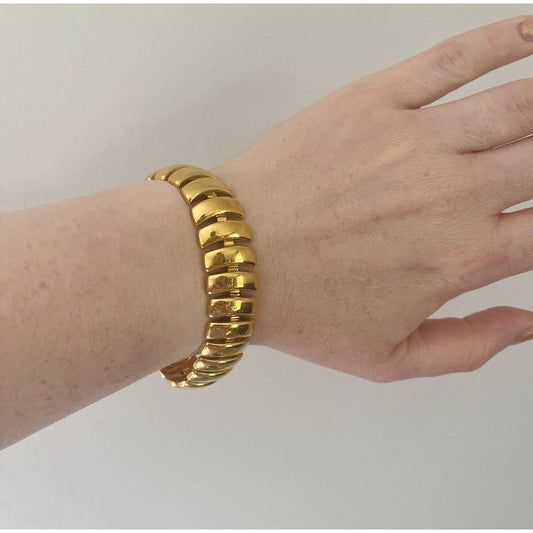 Napier Gold Plated Articulated Link Bracelet