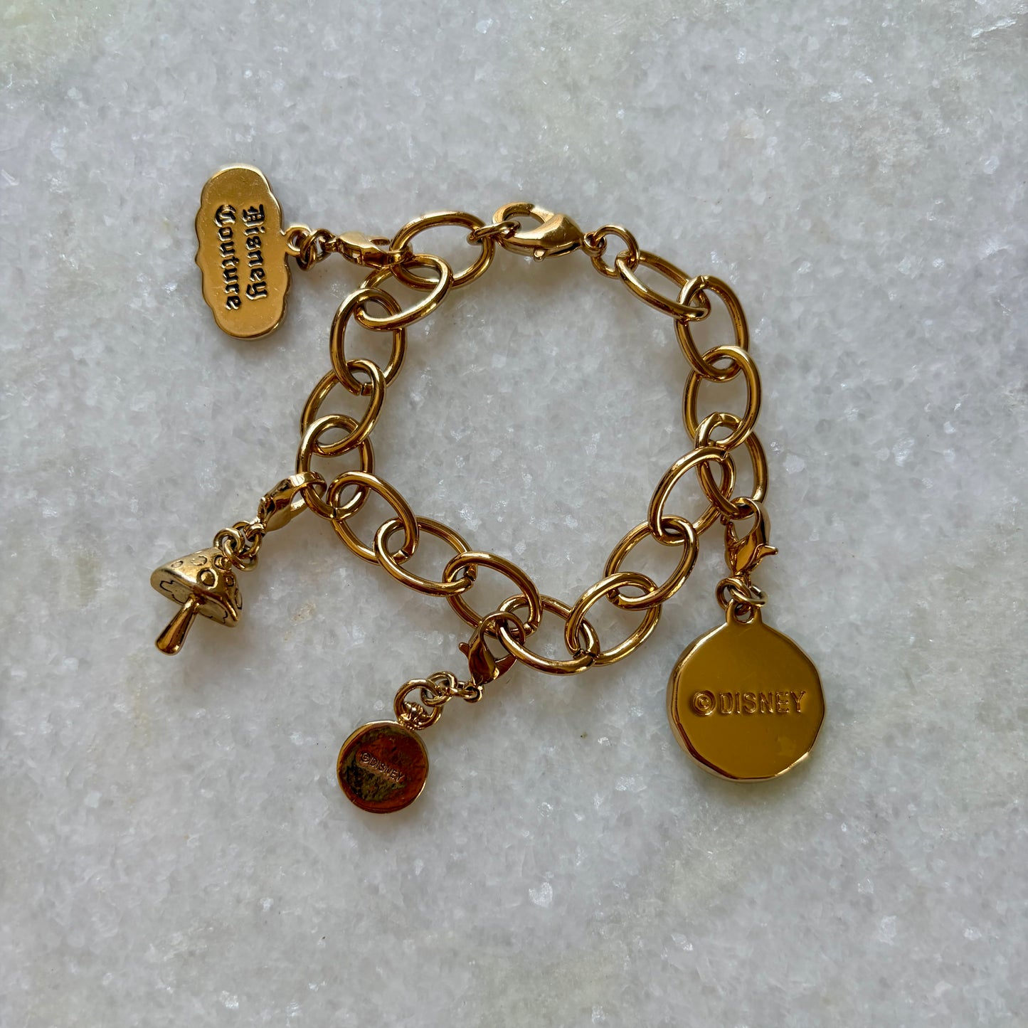 Disney Couture Alice in Wonderland Charm Bracelet