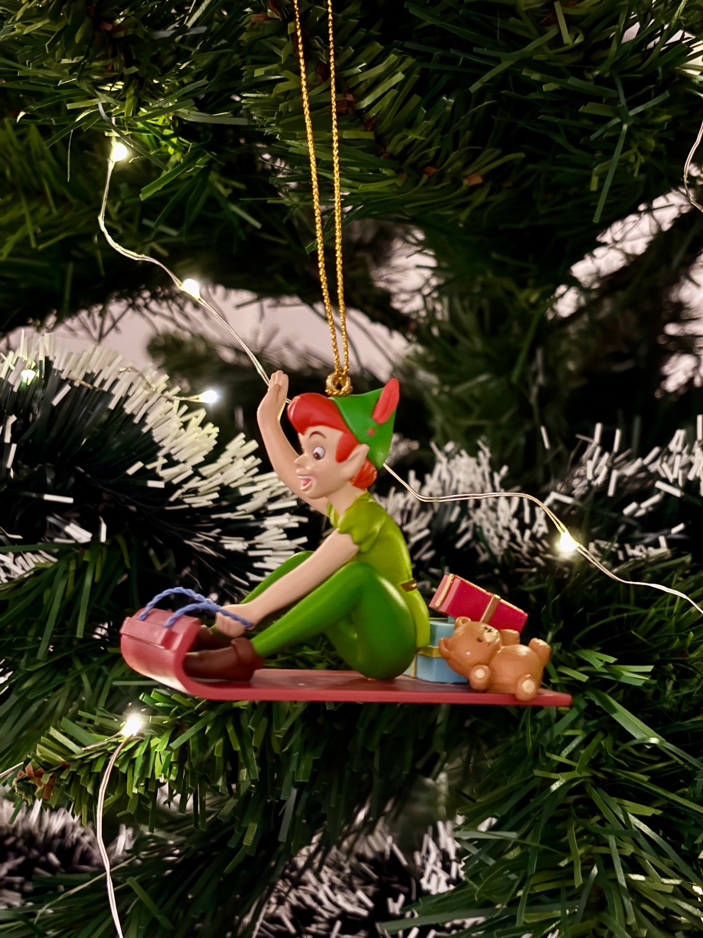 Peter Pan on Sledge Christmas Decoration