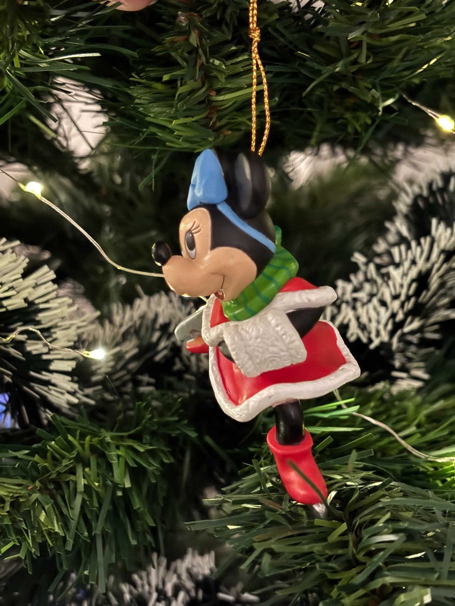 Minnie Mouse Ice Skating Christmas Decoration