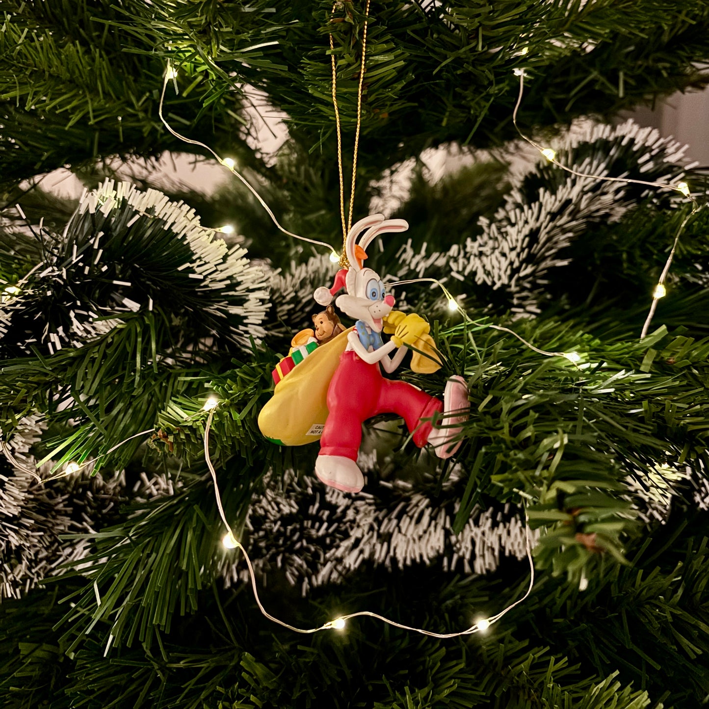 Roger Rabbit with Presents Sack Christmas Decoration