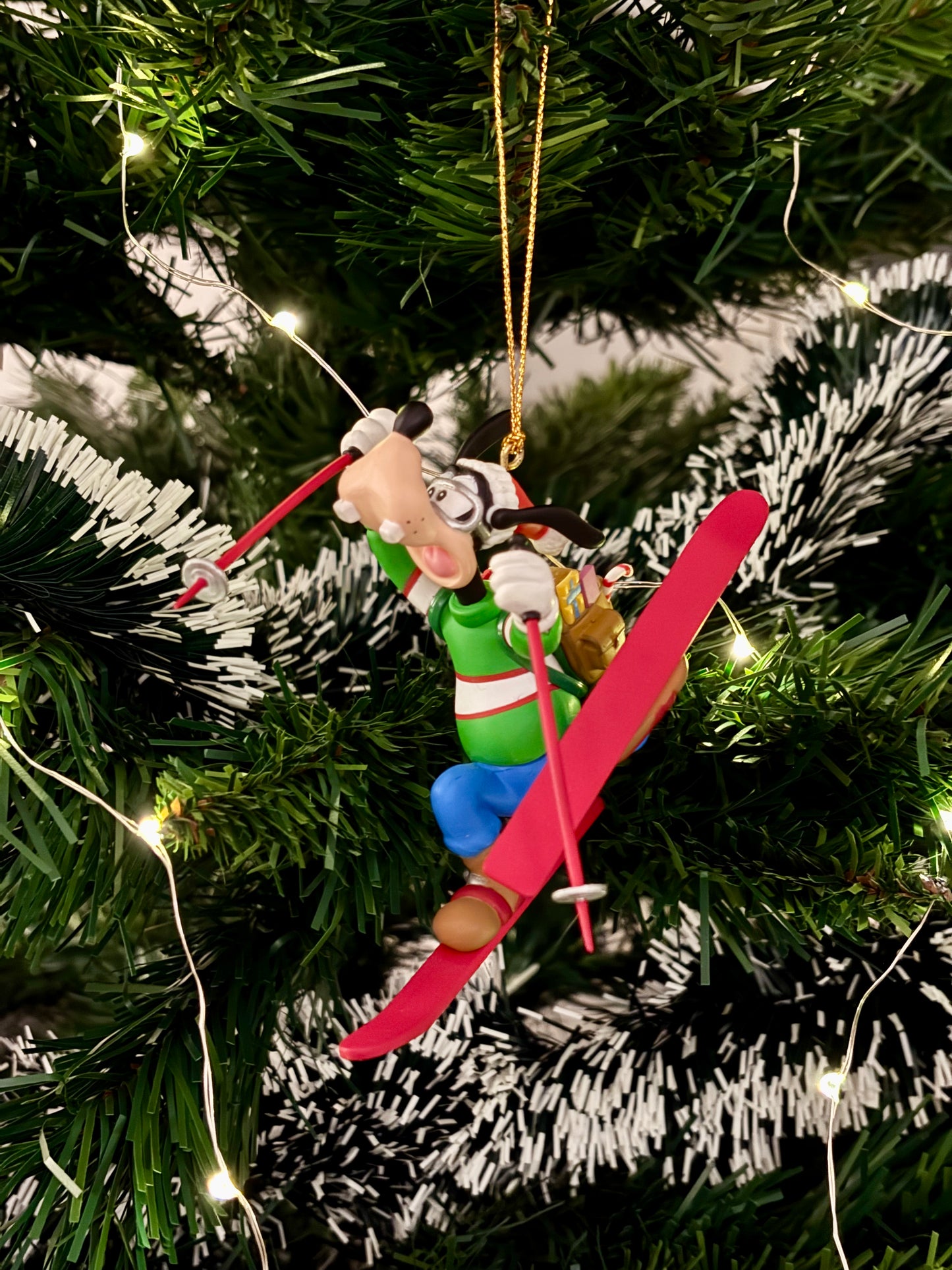 Skiing Goofy Christmas Decoration