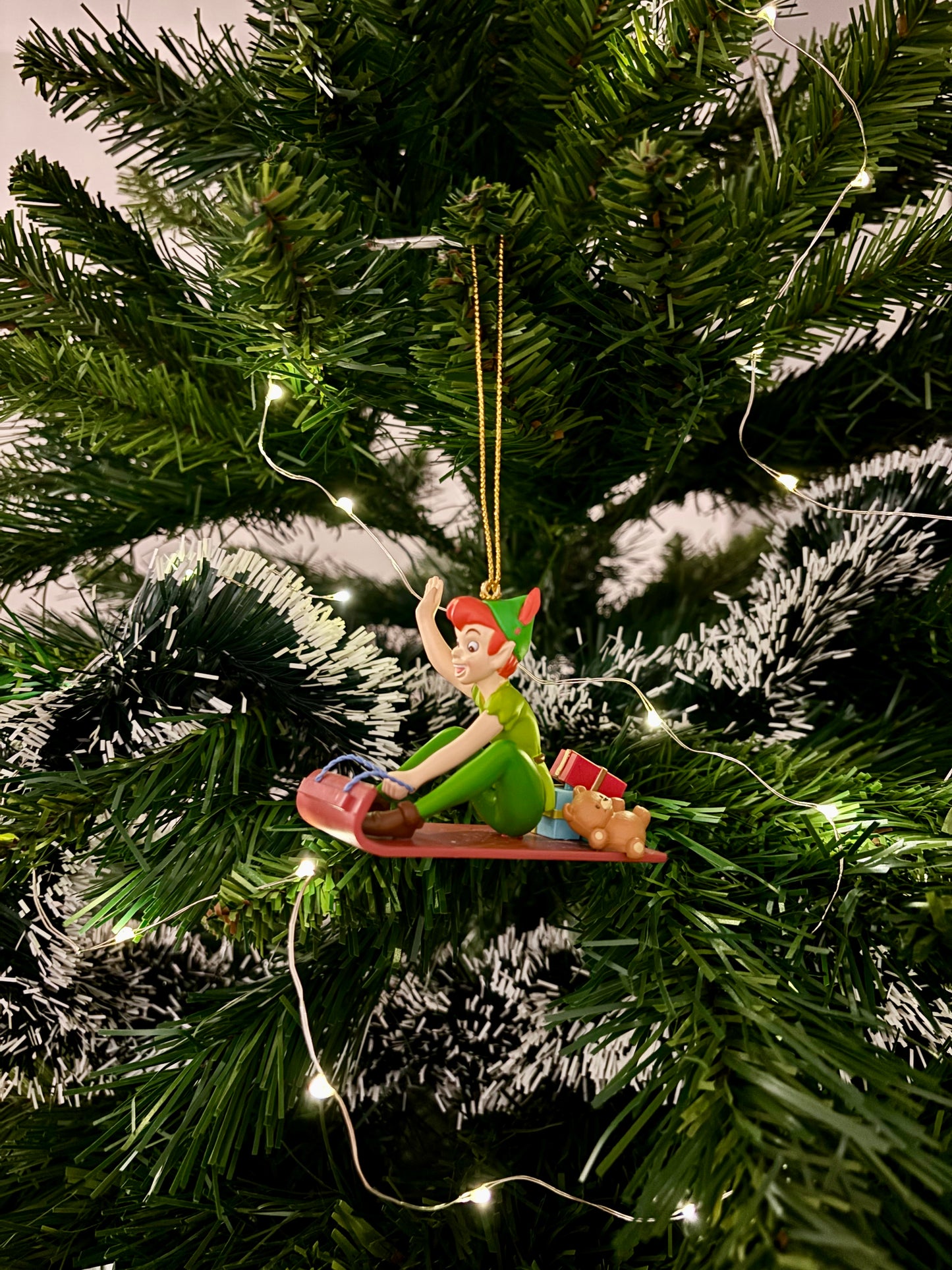 Peter Pan on Sledge Christmas Decoration