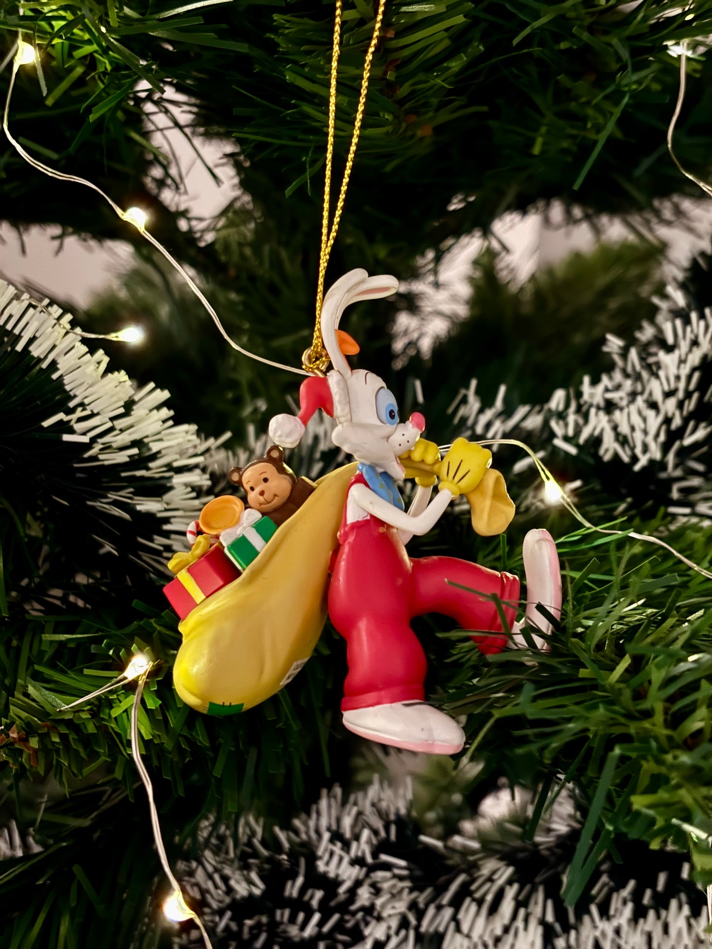 Roger Rabbit with Presents Sack Christmas Decoration