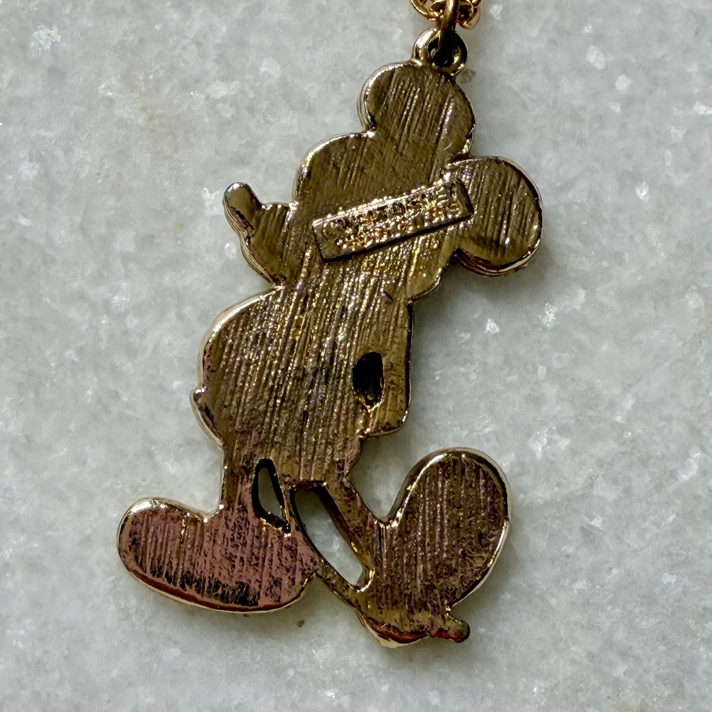 Vintage Mickey Mouse Pendant Necklace by Walt Disney Productions