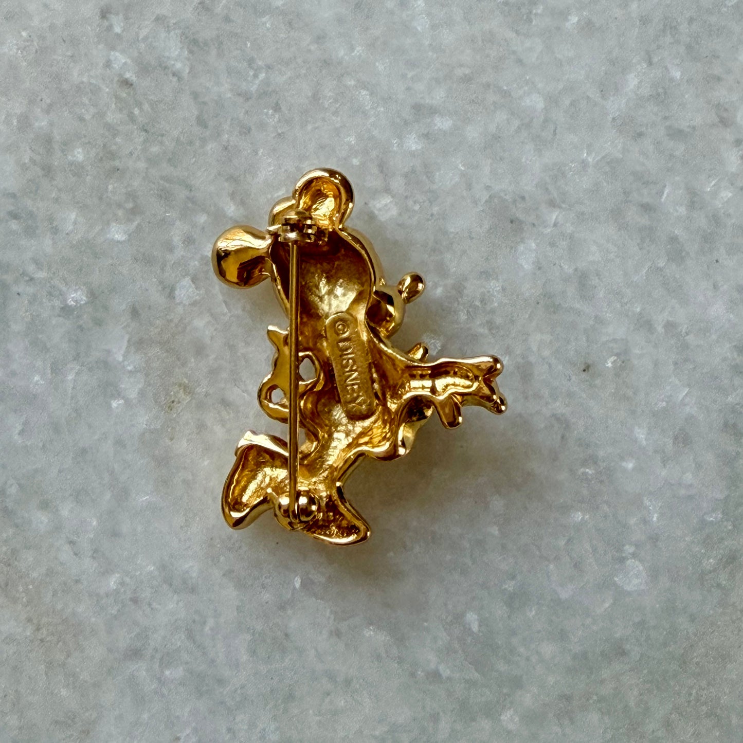 Vintage Minnie Mouse Gold Plated Small Brooch