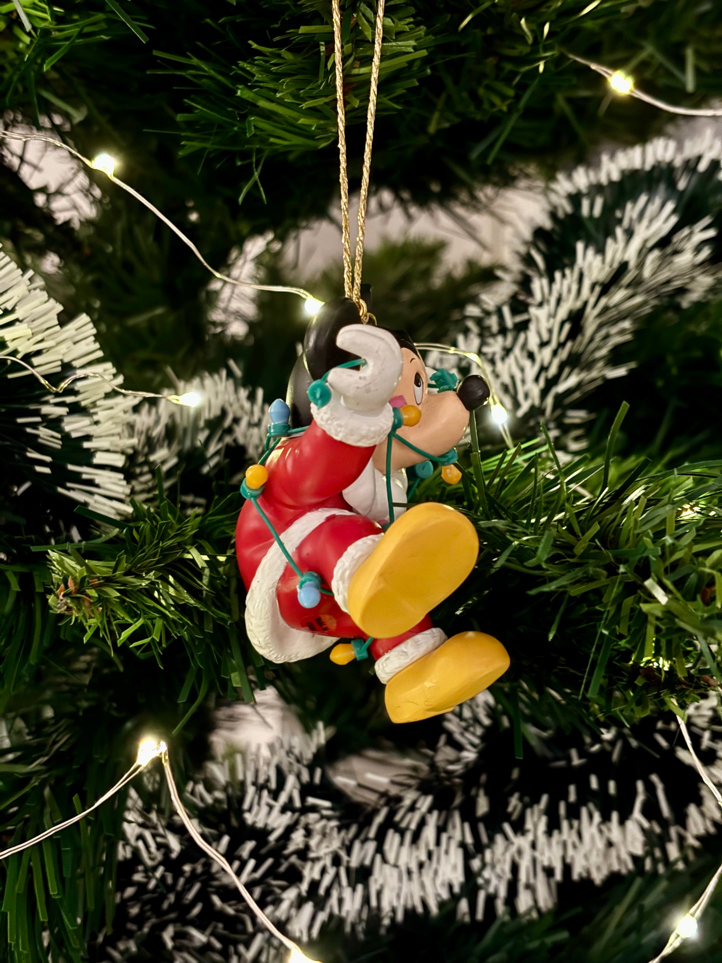Mickey Mouse with Tangled Lights Christmas Decoration