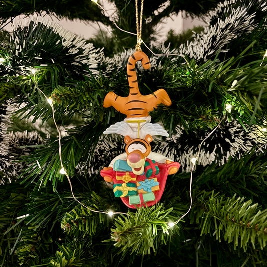 Angel Tigger with Presents Christmas Decoration