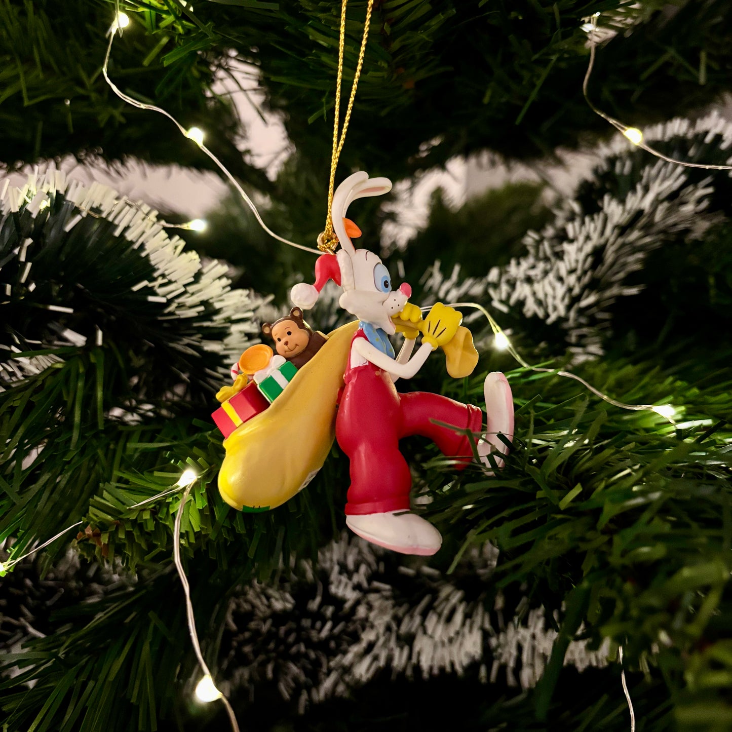 Roger Rabbit with Presents Sack Christmas Decoration
