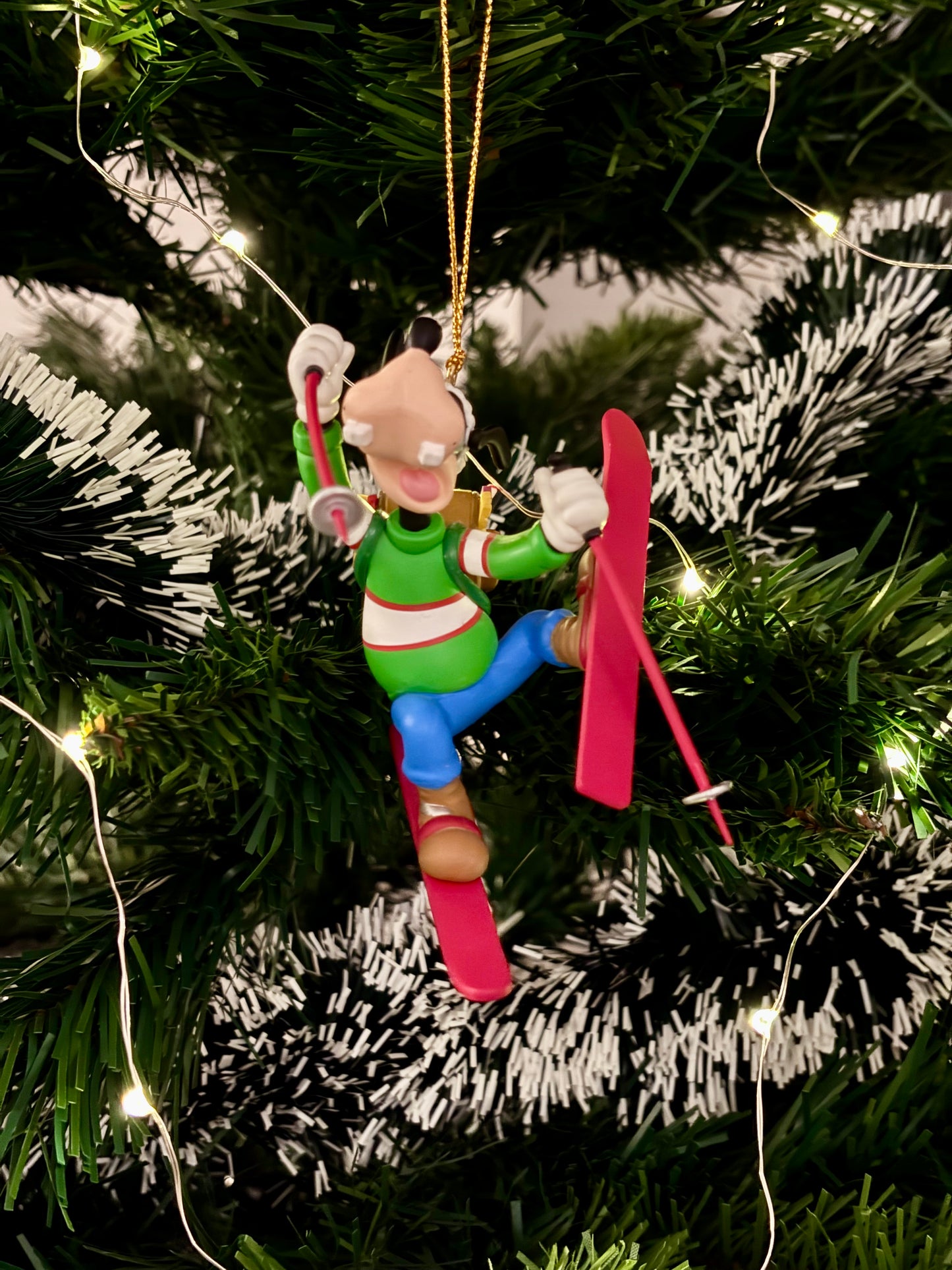 Skiing Goofy Christmas Decoration