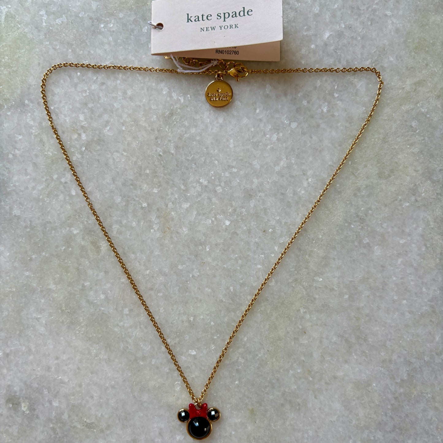 Kate Spade x Disney Minnie Mouse Pendant Necklace