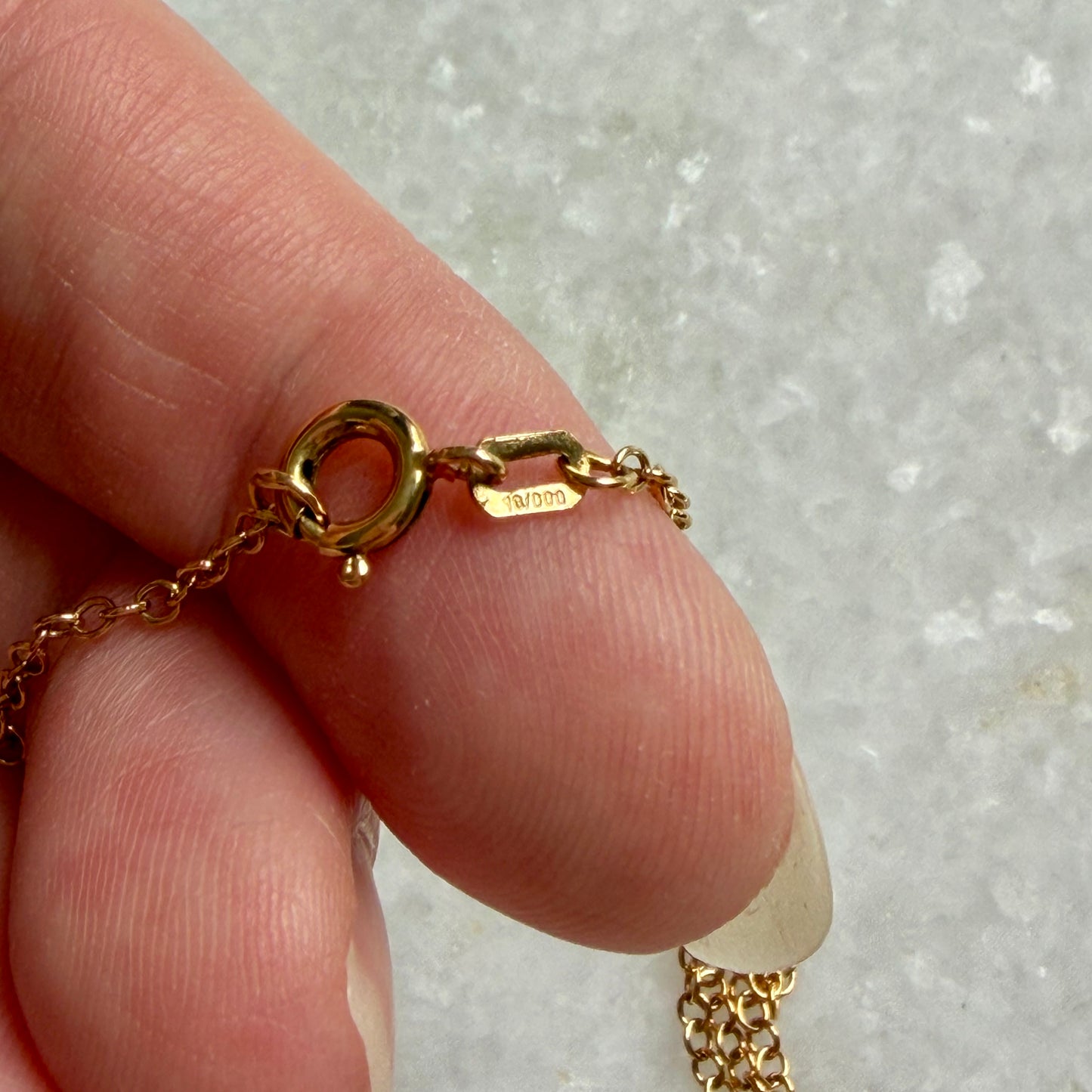 Rolled Gold Small Round Cameo Pendant Necklace