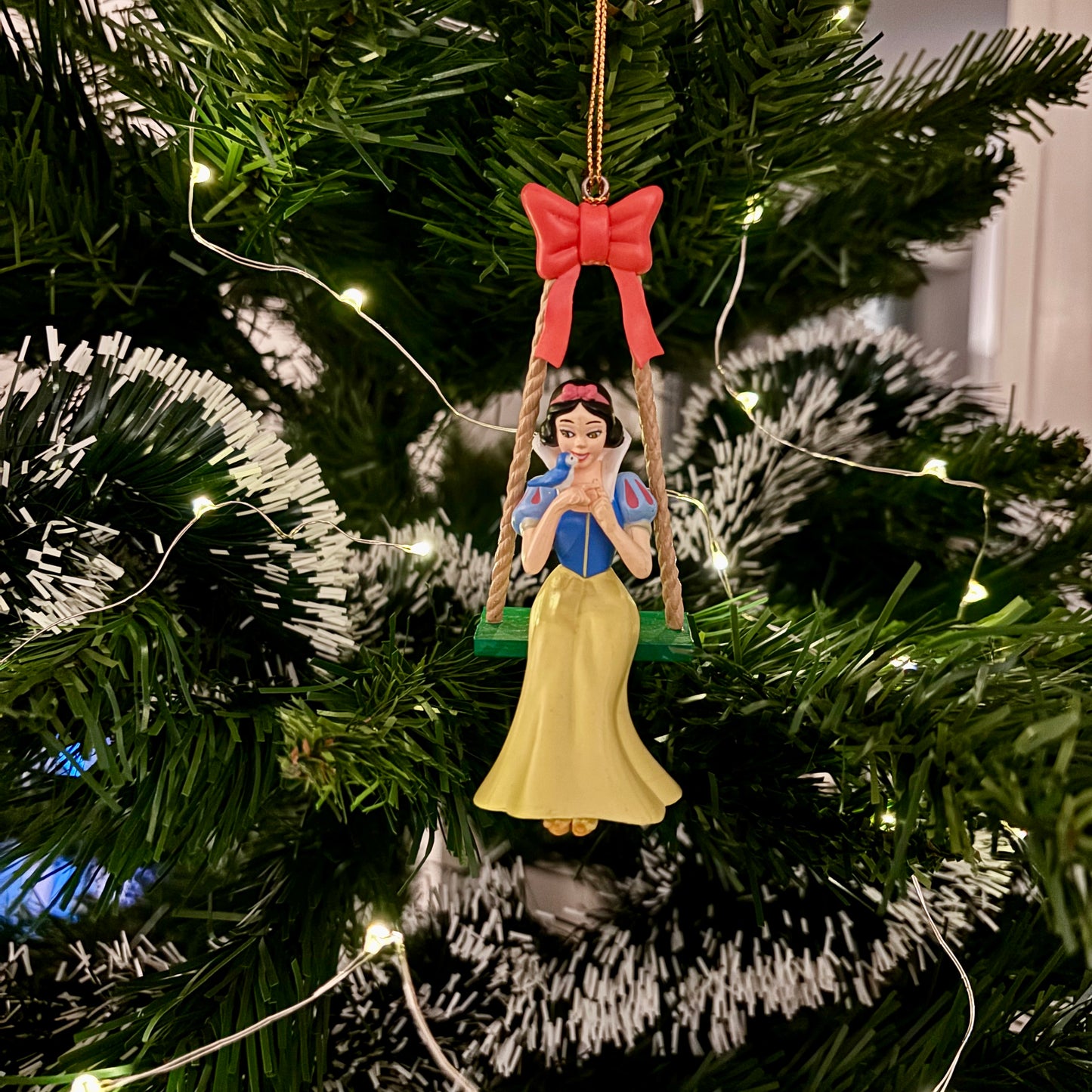 Snow White on Swing Christmas Decoration
