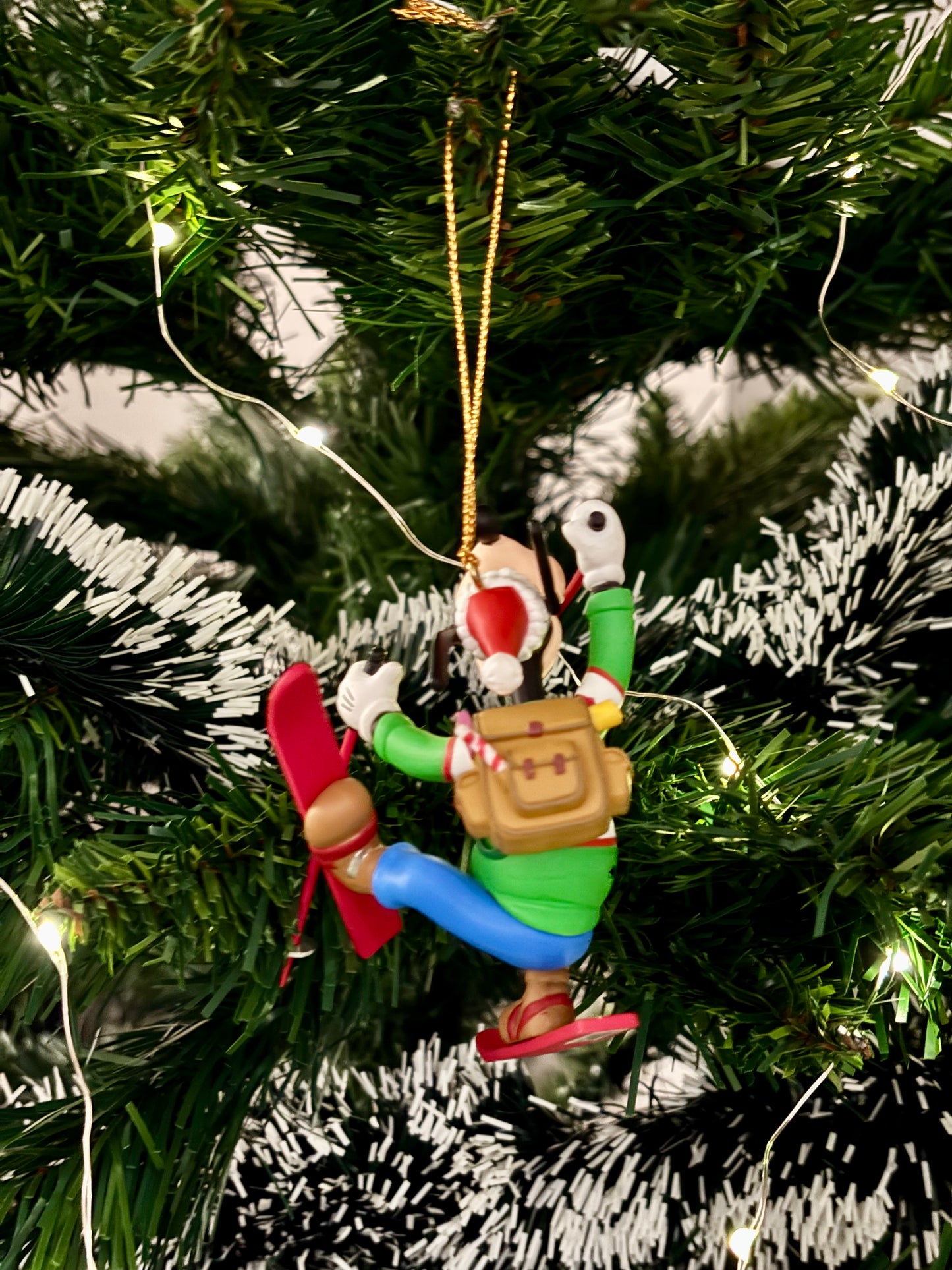 Skiing Goofy Christmas Decoration