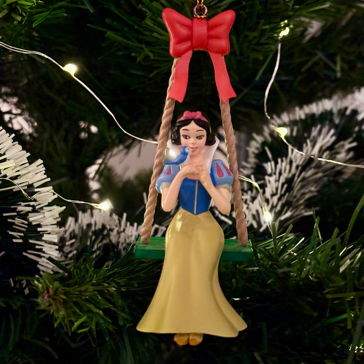 Snow White on Swing Christmas Decoration