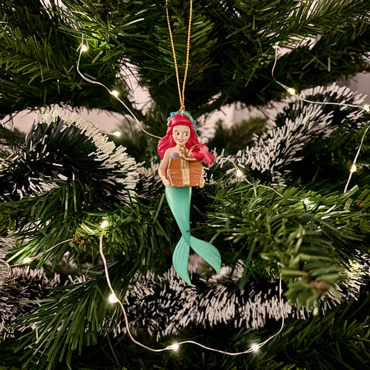 The Little Mermaid Ariel with Treasure Chest Christmas Decoration