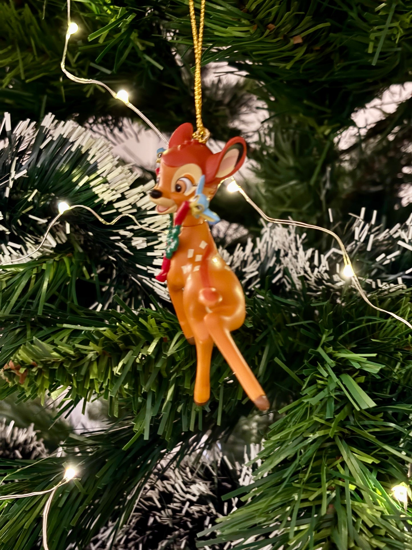 Bambi with Bluebird Garland Christmas Decoration