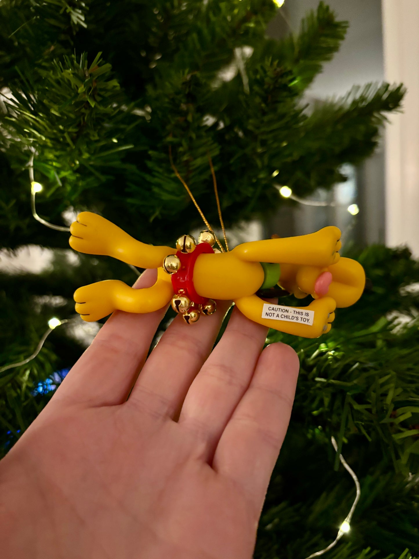 Pluto with Reindeer Antlers Christmas Decoration