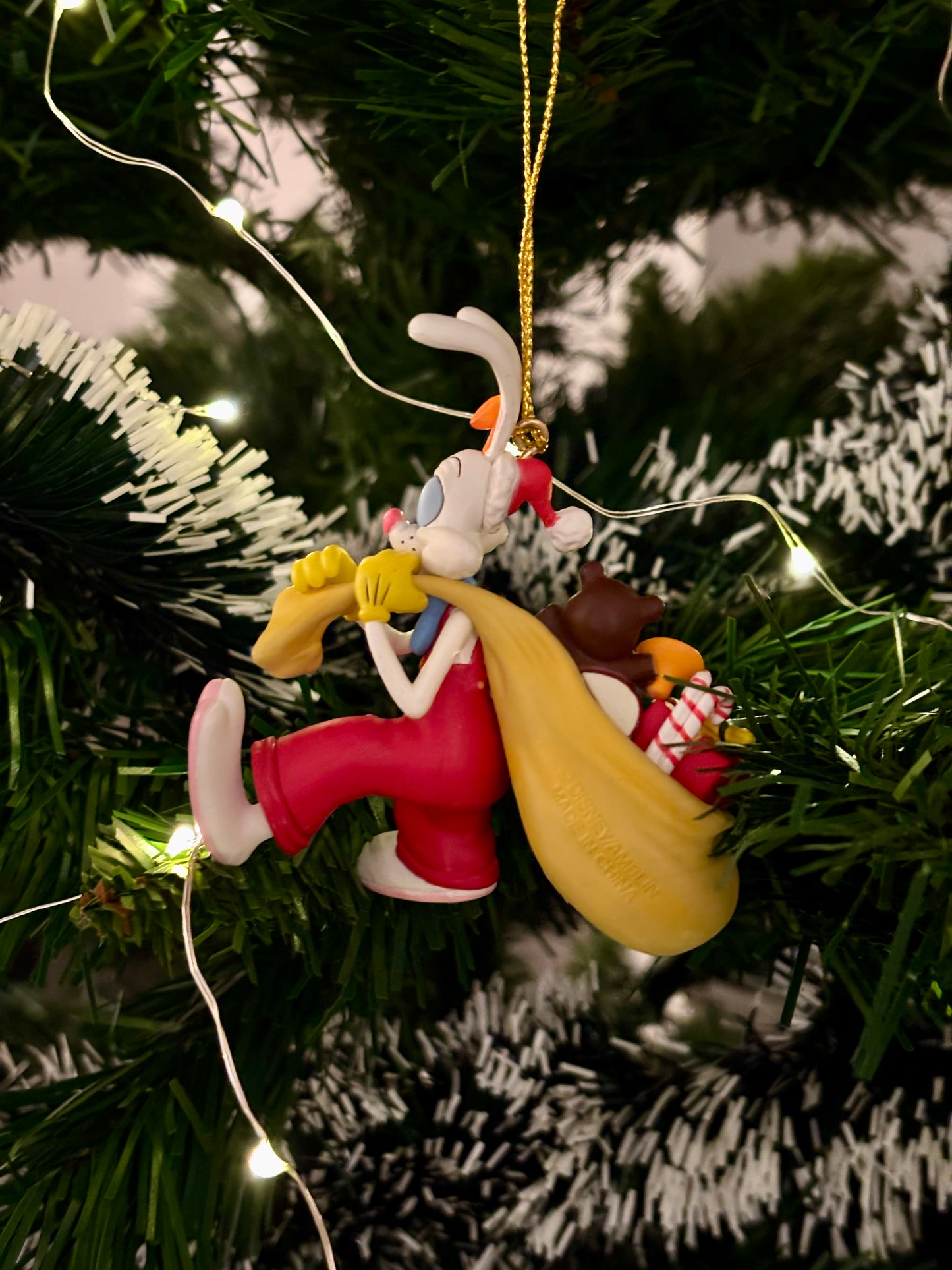 Roger Rabbit with Presents Sack Christmas Decoration