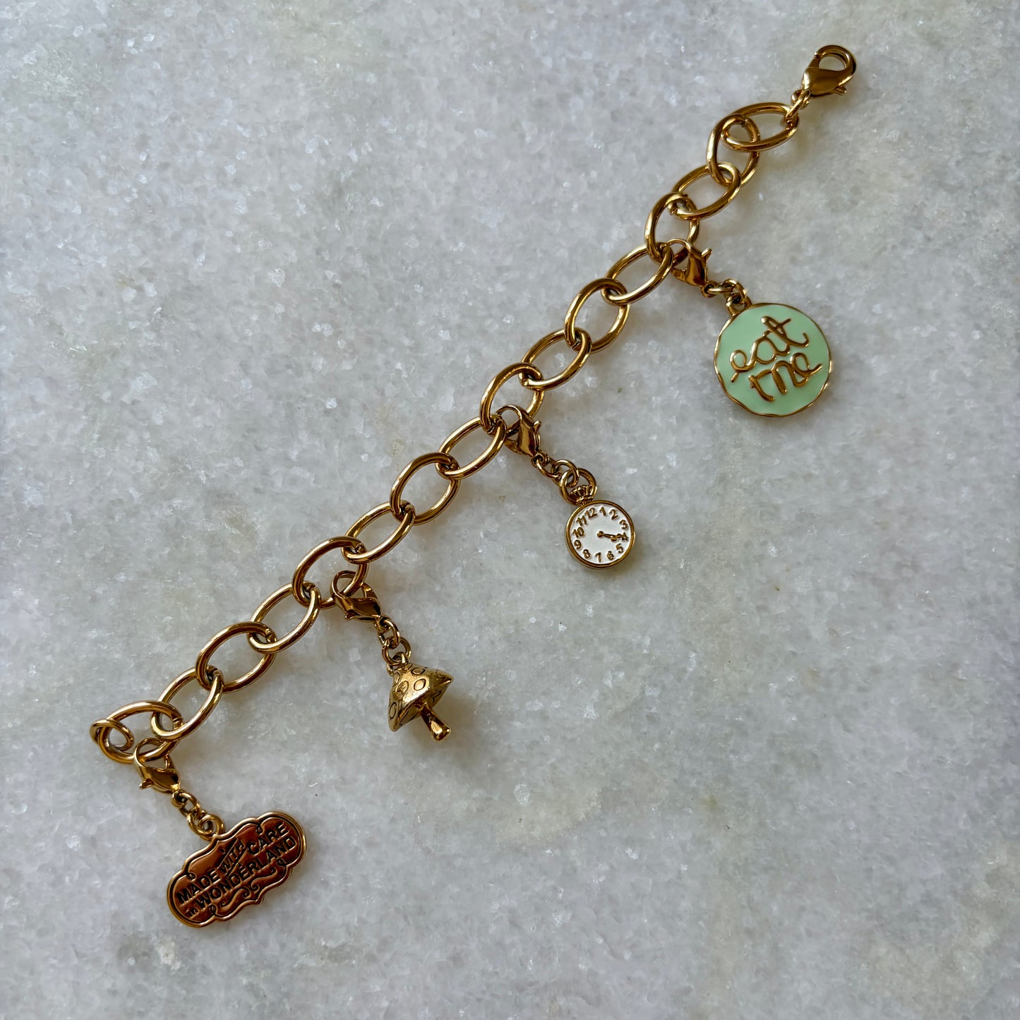 Disney Couture Alice in Wonderland Charm Bracelet