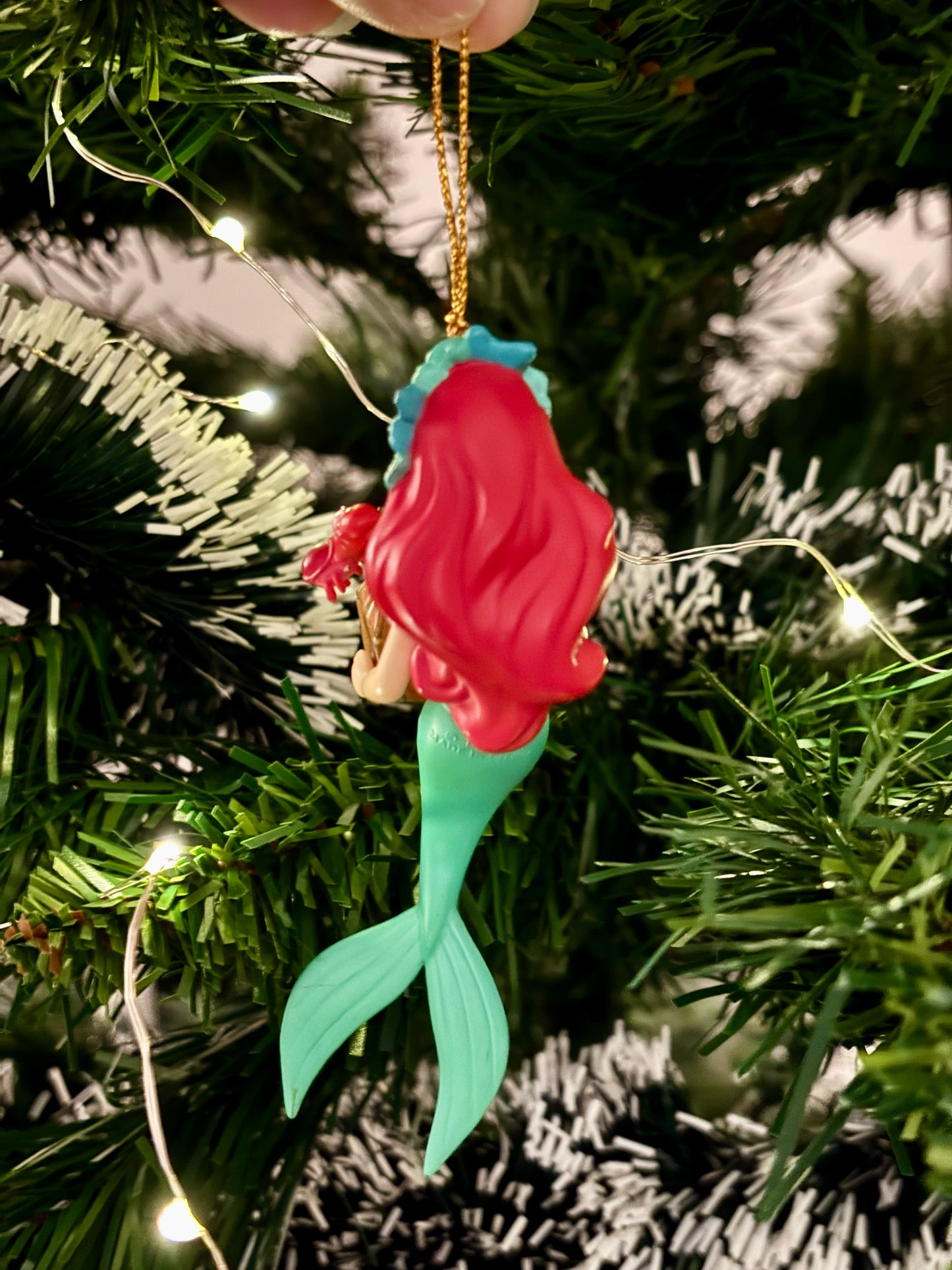 The Little Mermaid Ariel with Treasure Chest Christmas Decoration
