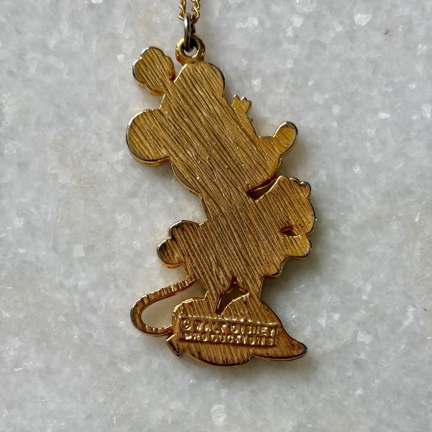 Vintage Minnie Mouse Pendant Necklace by Walt Disney Productions