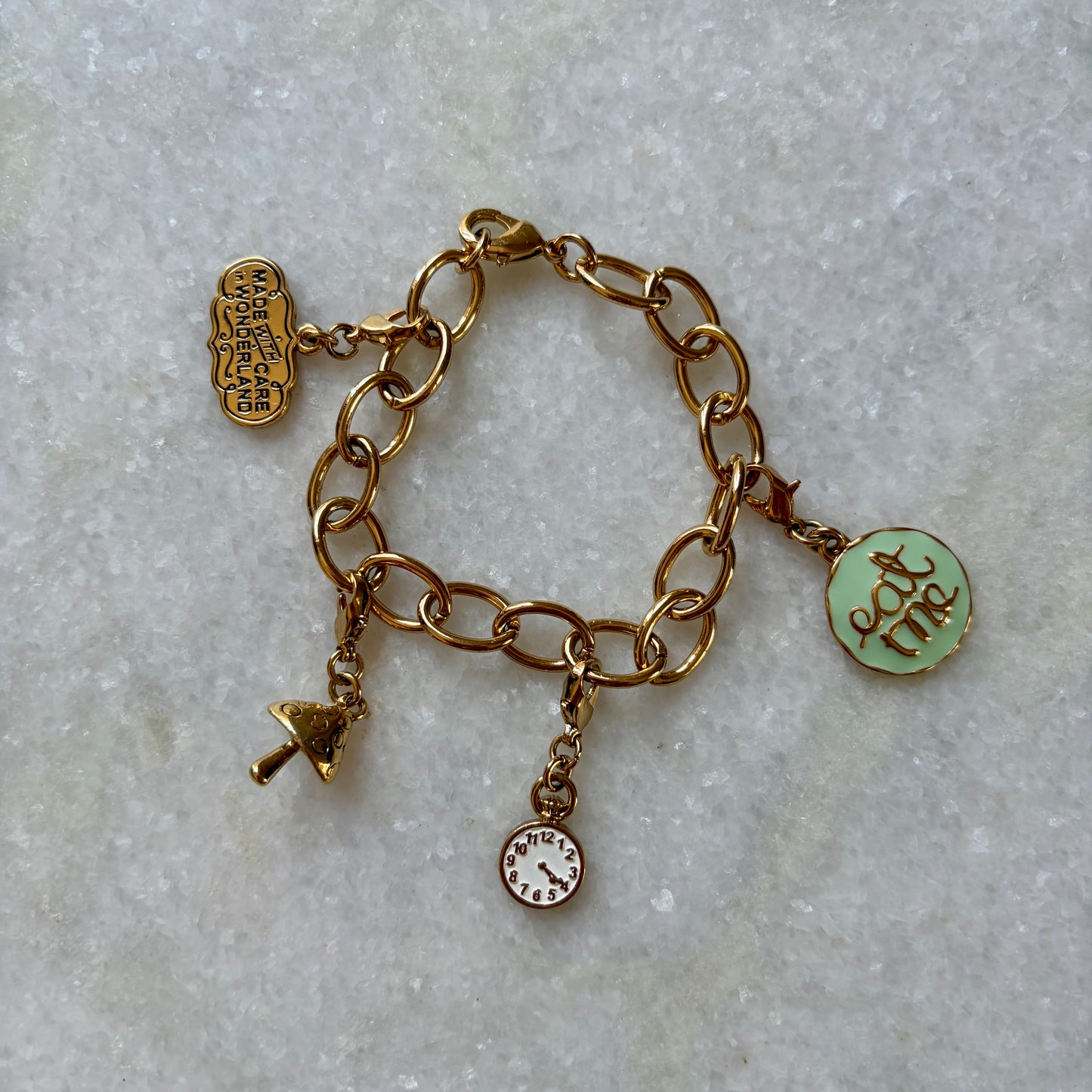 Disney Couture Alice in Wonderland Charm Bracelet