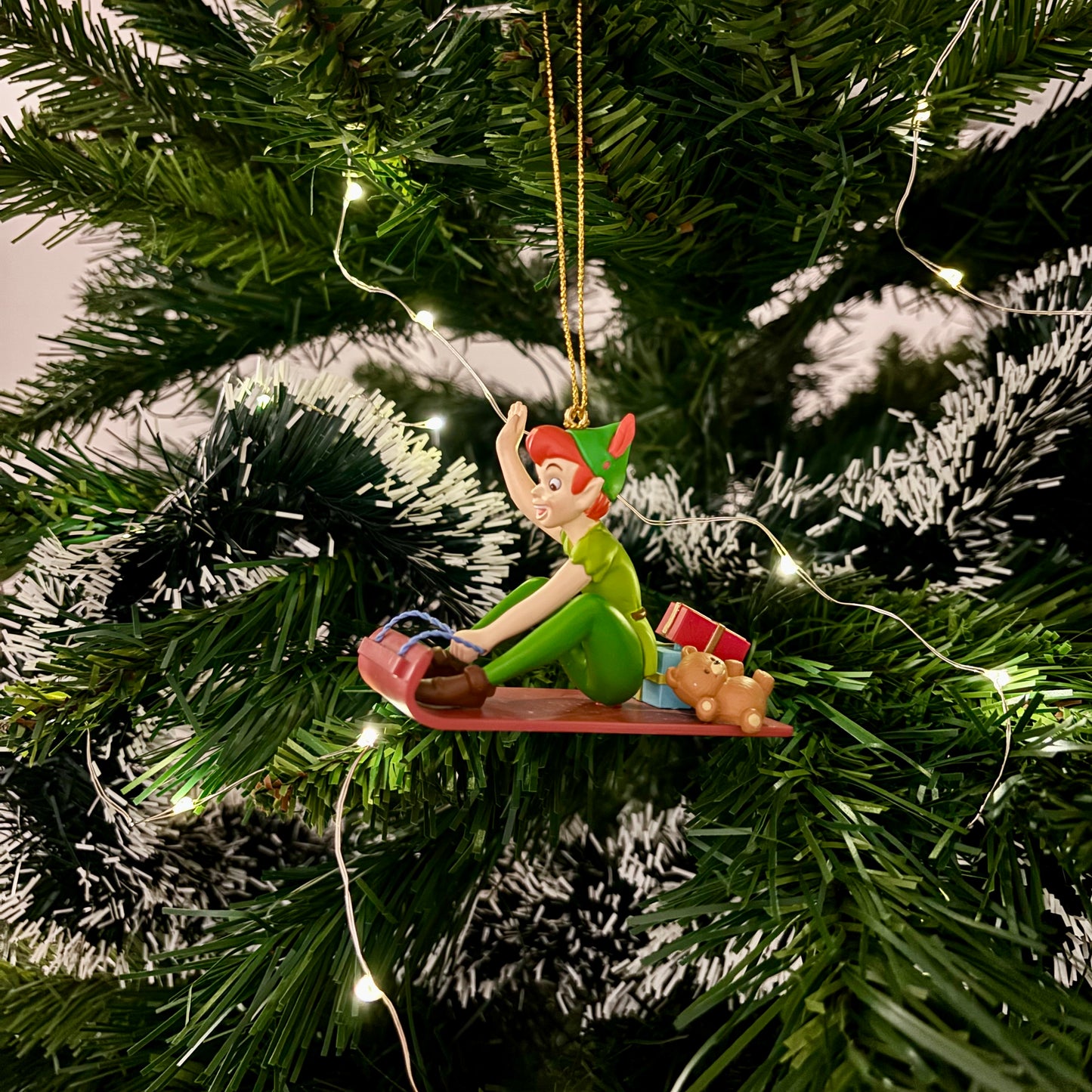 Peter Pan on Sledge Christmas Decoration