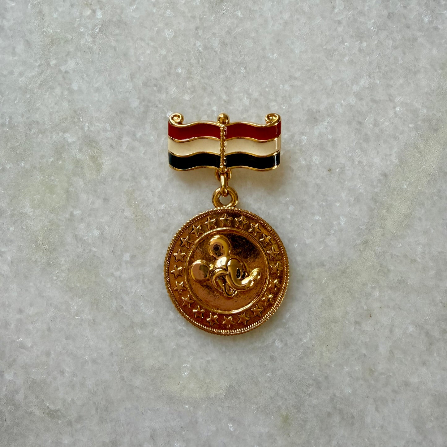 Napier x Disney Mickey Mouse Medal Brooch