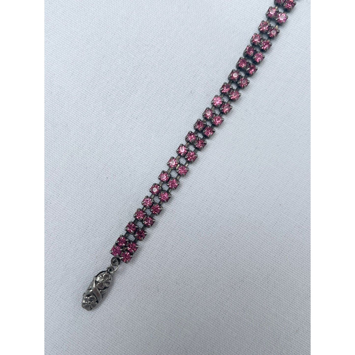 Pretty Pink Rhinestone Bracelet